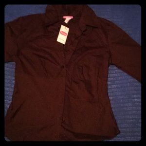 FITTED collar button up